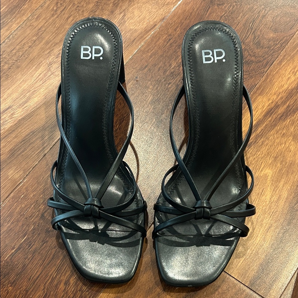 BP Black Strappy Heeled Sandals